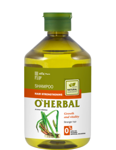 Champú fortalecedor del cabello con extracto de raíz de cálamo O´Herbal  500 ml