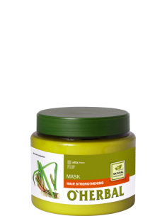 O´Herbal Mascarilla fortalecedora capilar con extracto de raíz de cálamo 500 ml