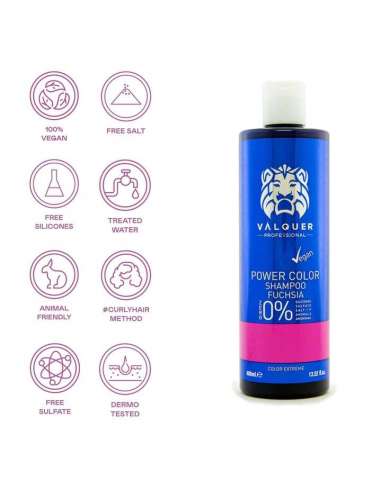 Champú color Rosa - Power Color - 400 ml de Valquer