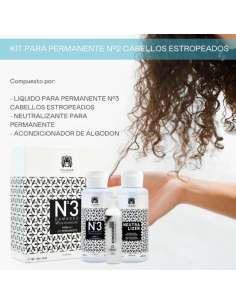 Kit para permanente Nº 3 (estropeados) - 100+100+10 ml de Valquer 2