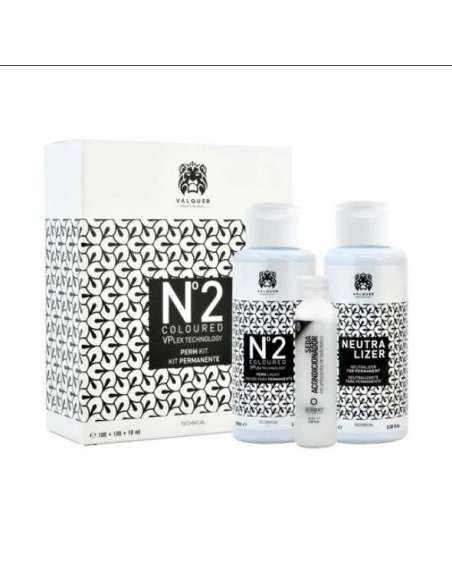 Kit para permanente Nº 2 (coloreados) - 100+100+10 ml de Valquer