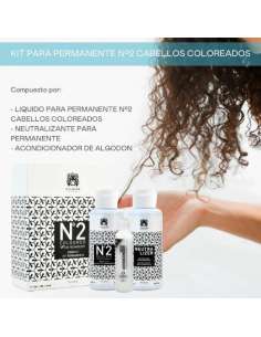 Kit para permanente Nº 2 (coloreados) - 100+100+10 ml de Valquer 2