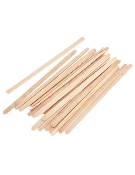 palillo de depilación de 14cm x 0.7, depresor de lengua, 100 unidades