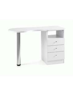 Mesa de manicura en madera blanca