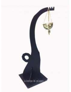 Dosificador ayurveda con pie madera