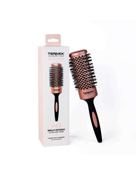 Cepillo de Pelo Redondo Profesional Termix Evolution Gold Rose