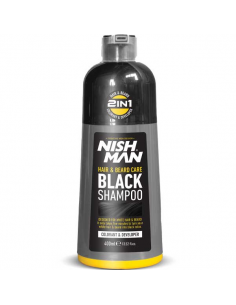 Champú Tonalizante Negro Nishman – Resultados en 60 Segundos (400 ml)