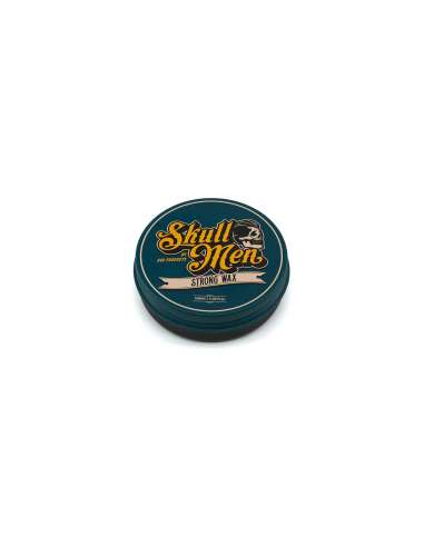 Skull Men Strong Wax 100ml – Cera de fijación fuerte con acabado mate para peinados masculinos.