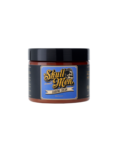 Skull Men Shaving Cream 300 ml – Crema de Afeitado con Aloe Vera, Alantoína y Tocoferol