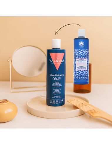 Valquer Champú Zero Ultra-Hidratante 400 ml – Hidratación Profunda para Cabellos Secos sin Sulfatos ni Siliconas