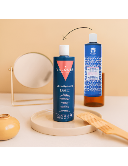 Valquer Champú Zero Ultra-Hidratante 400 ml – Hidratación Profunda para Cabellos Secos sin Sulfatos ni Siliconas