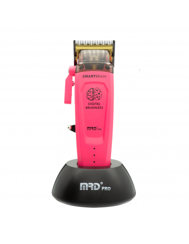 MRD Smart Brain Clipper Rosa – Máquina de corte profesional con motor brushless y diseño ergonómico.