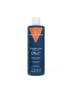 Valquer Champú Zero % para cabellos lisos en envase profesional sobre fondo blanco – sin sulfatos ni siliconas