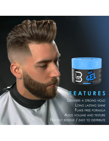 Strong Hair Gel L3VEL3 | Fijación super fuerte sin residuos 250ml