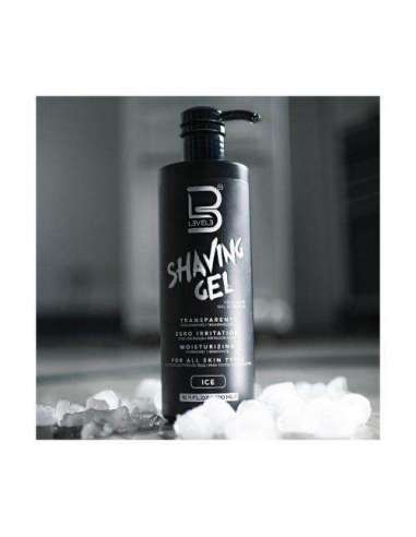 L3VEL3 Shaving Gel – Gel de afeitado transparente profesional