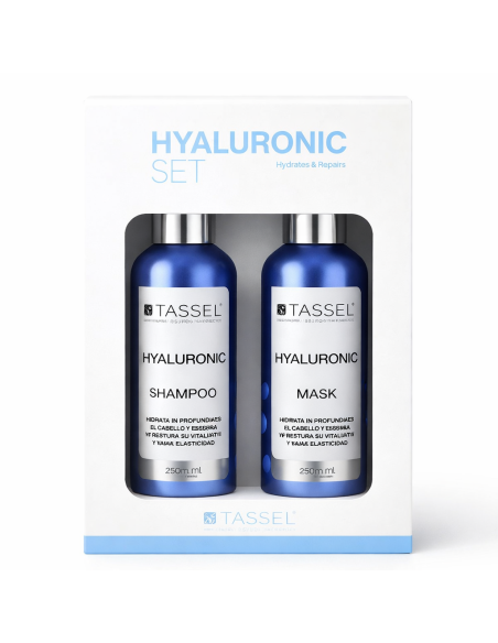 Pack champú y mascarilla Hyaluronic 250ml con ácido hialurónico para cabello seco y dañado