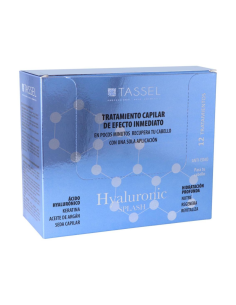 Tratamiento Capilar con Ácido Hialurónico Eurostil Tassel Splash – Hidratación Profunda caja de 12 sobres| MM boutique del Peluq