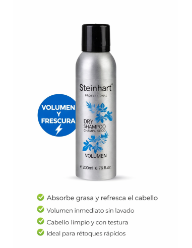 Champú en seco Steinhart Professional Dry Shampoo 200ml - volumen y limpieza sin agua