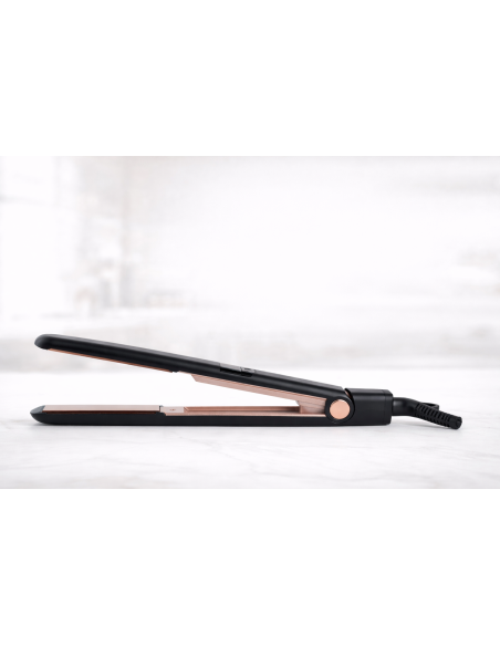 Plancha de pelo Romeo & Juliette Freya con placas de titanio para alisado y brillo