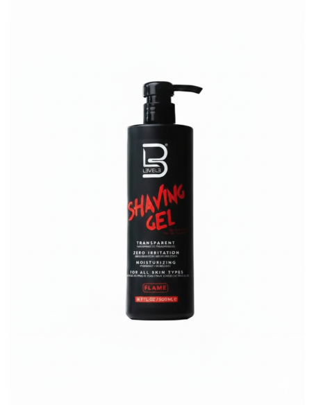 L3VEL3 Shaving Gel Flame 500 ml – Gel de Afeitar Profesional