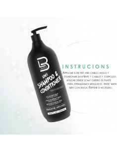 Champú y Acondicionador 2 en 1 L3VEL3 – Cabello Suave e Hidratado 2