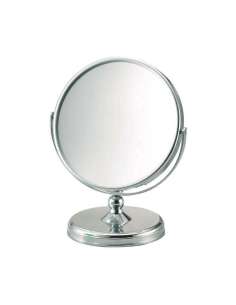 Espejo Cromado con Base 10X Ø15 cm Profesional Estética y Maquillaje