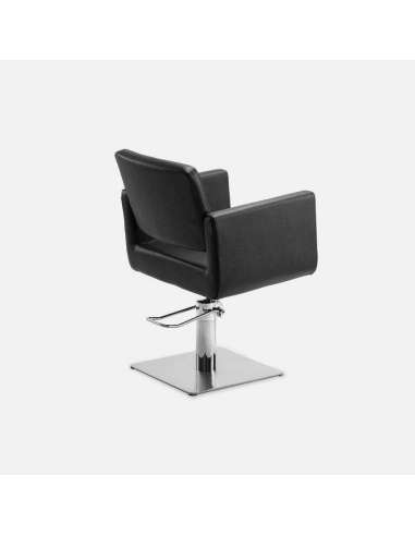 Sillón Peluquería Hidráulico Profesional Base Acero Negro