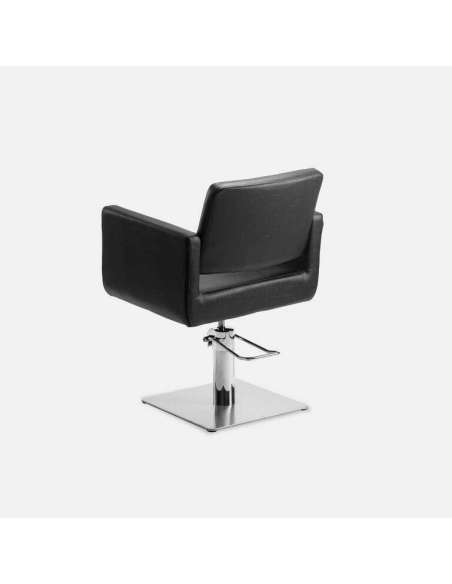 Sillón Peluquería Hidráulico Profesional Base Acero Negro