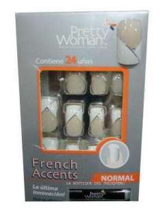 Pretty Woman French Accents natural (24 unidades)