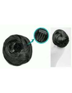 Postizo redondo negro