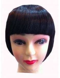 Flequillo postizo negro