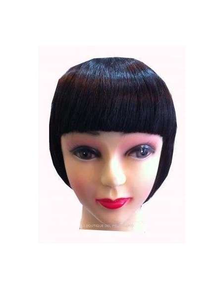 Flequillo postizo negro