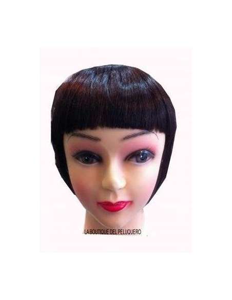 Flequillo postizo castaño