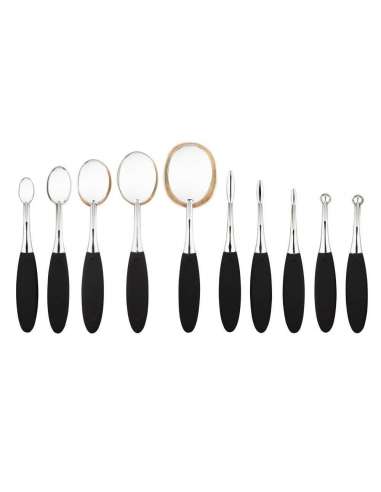 Set Pinceles de Maquillaje Forma Ovalada