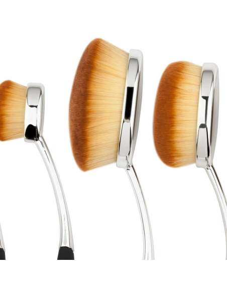 Set Pinceles de Maquillaje Forma Ovalada