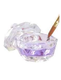 Vaso cristal con tapa