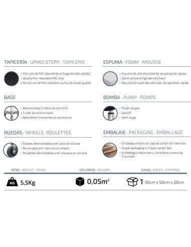 Taburete para peluquero