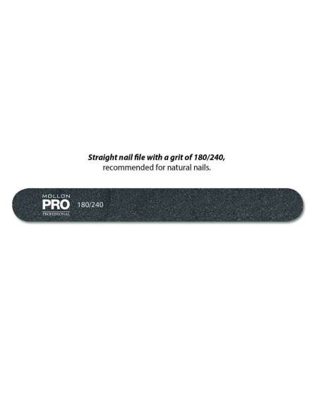 STRAIGHT NAIL FILE BLACK 180/240