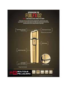 BaByliss Pro Afeitadora de doble lámina metálica sin cable 2