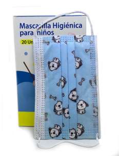 Mascarillas Higiénica para Niños. - 20 uds