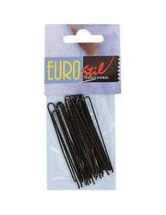 Horquilla recta negra x 20