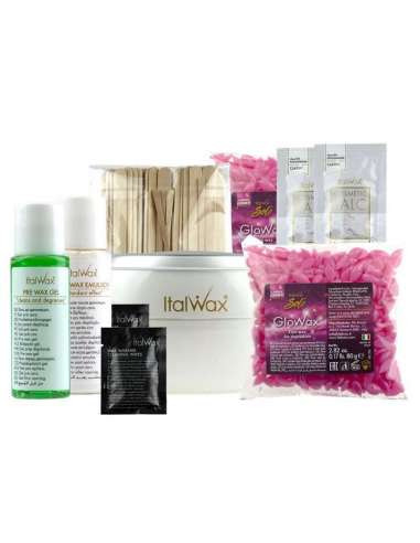 Kit de cera caliente para facial GloWax de ItalWax
