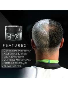 Gel de Peinado con Color Negro L3VEL3 | MM Boutique del Peluquero 2